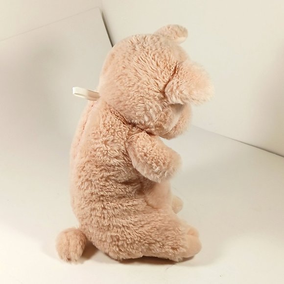 Moshi Moshi Pink Pig Stuffed Animal Plush Zip Back Secret Pocket HTF 9" - Picture 8 of 13